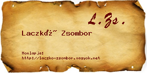 Laczkó Zsombor névjegykártya