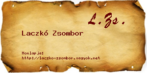 Laczkó Zsombor névjegykártya